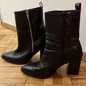 Black Pointed Toe Steve Madden Booties